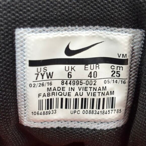 🔴 Nike Flex Experience RN 5 Kids-Boys Size 7YW Black Running Shoes 844995-002 - Picture 9 of 9